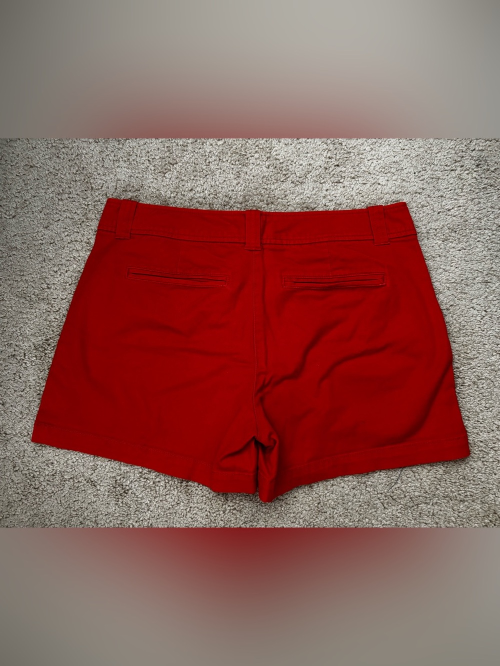 New York & Company Orange Stretch Chino Shorts - Picture 5 of 5